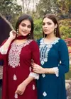 White Lotus Vol 2 By Woodee Rayon Kurti With Bottom Dupatta Wholesalers In Surat

